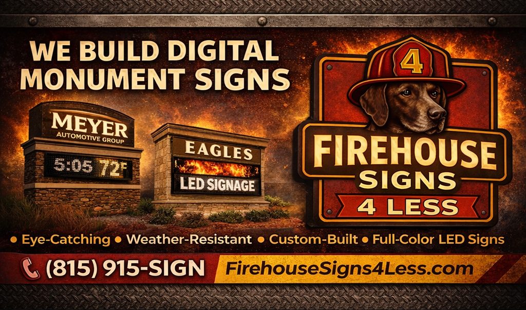Swr Designs Signs4u Firehouse Signs 4 Less | COSTARS-Approved LED Monument Signs PA